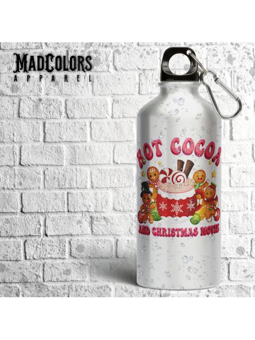 Метална бутилка за вода Madcolors - Hot Cocoa and Happy Christmas Day